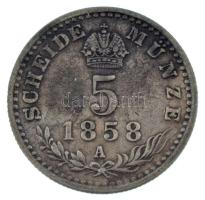 Ausztria 1858A 5kr Ag "Ferenc József" T:VF patina Austria 1858A 5 Kreuzer Ag "Franz Joseph" C:AU patina Krause KM#2197