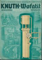 cca 1930-1940 Knuth-Wofatit vízlágyító készülék kétlapos ismertetője