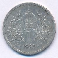 Ausztria 1895. 1K Ag "Ferenc József" T:F 
Austria 1895. 1 Corona Ag "Franz Joseph&qu...