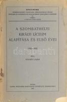 Vecsey Lajos: A szombathelyi királyi líceum alapítása és első évei. 1793-1808. Specimina Dissertationum Facultatis Philosophiae Regiae Hungaricae Unveristatis Elisabethinae Quinqeecclesiensis 55. Szombathely, 1934, Vasvm. Múzeumok Barátainak Egyesülete, (Marineum-ny.),93+3 p. Különlenyomat a Vasi Szemle I-II. (1934-35.) Kiadói papírkötés, az elülső és hátsó borító leszakadt, de ezt leszámítva jó állapotban.