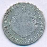 1841B 20kr Ag "V. Ferdinánd" T:F 
Huszár: 2081., Unger III.: 1419.