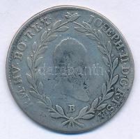 1787B 20kr Ag "II. József" T:VF,F patina  Huszár: 1880., Unger III: 1329.a