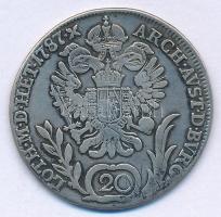 1787B 20kr Ag "II. József" T:VF,F patina 
Huszár: 1880., Unger III: 1329.a