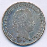 1844B 20kr Ag &quot;V. Ferdinánd&quot; T:AU patina  Huszár: 2081., Unger III.: 1419.