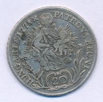 1778B/SK-PD 20kr Ag "Mária Terézia" (6,55g) T:VF patina 
Huszár: 1702., Unger III.: 1242