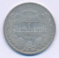 1895KB 1K Ag "Ferenc József" T:F 
Adamo K5