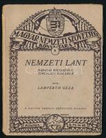 1923 Nemzeti Lant, írta: Lampérth Géza, irredenta jellegű könyvecske a Magyar Nemzeti Szövetség kiadásában, 68p