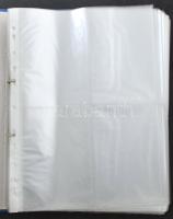 A4-es gyűrűs képeslap album kb. 400 férőhellyel / A4 size postcard album for cca. 400 postcards