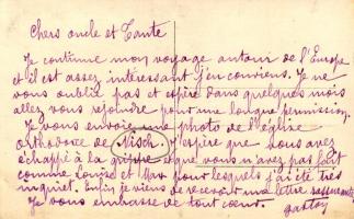 Nis, Nisch; Serbian Orthodox church. photo (glue mark)