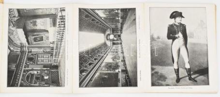 cca 1900-1920 Versailles, leporelló 32 db fekete-fehér képpel (enteriőrök, Kis-Trianon, stb.), sérül...