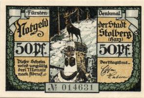 Német Birodalom / Weimari Köztársaság / Stolberg DN 25Pf + 50Pf + 75Pf 3 klf db, teljes sor T:I