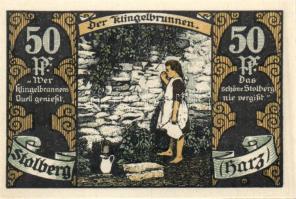 Német Birodalom / Weimari Köztársaság / Stolberg DN 25Pf + 50Pf + 75Pf 3 klf db, teljes sor T:I