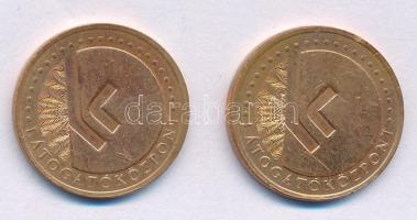 2004. "Magyar Nemzeti Bank / Látogatóközpont" Cu zseton (2x) T:AU,XF