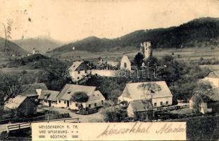 1905 Weissenbach an der Triesting, general view with ruins. Phot. u. Druck v. M. Jaffé (EK)