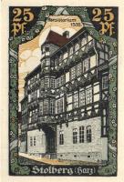 Német Birodalom / Weimari Köztársaság / Stolberg DN 25Pf + 50Pf + 75Pf 3 klf db, teljes sor T:I