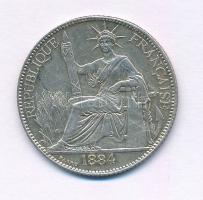 Francia Indokína 1884. 20c Ag (5,44g) T:AU,XF 
French Indochina 1884. 20 Cents Ag (5,44g) C:AU,XF