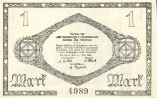 Német Birodalom / Weimari Köztársaság / Buchau 1921. 25Pf + 50Pf + 1M + 2M + 3M + 5M 6 klf db, telje...