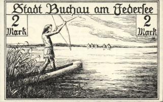 Német Birodalom / Weimari Köztársaság / Buchau 1921. 25Pf + 50Pf + 1M + 2M + 3M + 5M 6 klf db, telje...