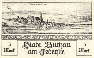 Német Birodalom / Weimari Köztársaság / Buchau 1921. 25Pf + 50Pf + 1M + 2M + 3M + 5M 6 klf db, telje...