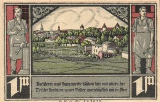 Német Birodalom / Weimari Köztársaság / Bütow DN 50Pf + 75Pf + 1M + 2M + 3M 5 klf db, teljes sor T:I