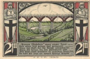 Német Birodalom / Weimari Köztársaság / Bütow DN 50Pf + 75Pf + 1M + 2M + 3M 5 klf db, teljes sor T:I