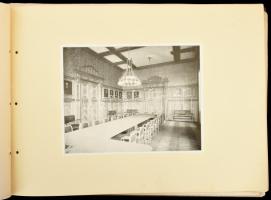 cca 1910-1930 A budapesti Kir. József Műegyetemet bemutató album, 24 db fekete-fehér képpel (az egye...