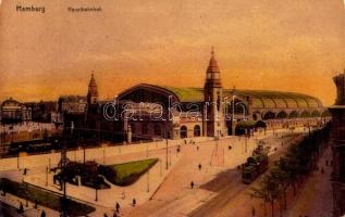 Hamburg, Hauptbahnhof / railway station, tram, train (EK)