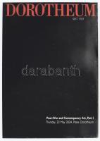Dorotheum árverési katalógus, háború utáni és kortárs művészet témában, 283p, 2024