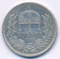1892KB 1K Ag "Ferenc József" T:VF 
Adamo K5