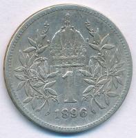 Ausztria 1896. 1K Ag "Ferenc József" T:VF,F 
Austria 1896. 1 Corona Ag "Franz Joseph...