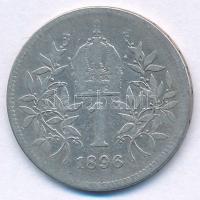 Ausztria 1896. 1K Ag "Ferenc József" T:VF,F 
Austria 1896. 1 Corona Ag "Franz Joseph...