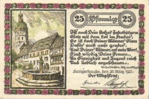 Német Birodalom / Weimari Köztársaság / Saugerhausen 1921. 5Pf + 10Pf + 25Pf + 50Pf 4 klf db, teljes...