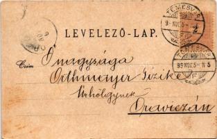 1899 (Vorläufer) Temesvár, Timisoara; Józsefvárosi zárdák és templom. Kossak József udvari fényképés...