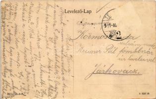 1911 Temesvár, Timisoara; Ferenc József színház. Montázs urakkal és hölgyekkel / theatre. Montage wi...