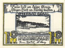 Német Birodalom / Weimari Köztársaság / Graal 1922. 10Pf + 25Pf + 50Pf 3 klf db, teljes sor T:I