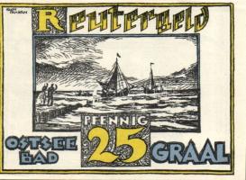 Német Birodalom / Weimari Köztársaság / Graal 1922. 10Pf + 25Pf + 50Pf 3 klf db, teljes sor T:I