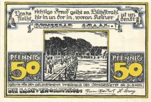 Német Birodalom / Weimari Köztársaság / Graal 1922. 10Pf + 25Pf + 50Pf 3 klf db, teljes sor T:I