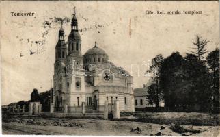 1917 Temesvár, Timisoara; Görögkeleti román templom / Orthodox Romanin church