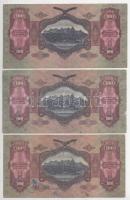 1930. 100P (7x) mind különféle, csillagos sorozatszámmal, "*E 002 - *E 081" között T:F,VG ...