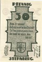 Német Birodalom / Weimari Köztársaság / Sternberg 1922. 10Pf + 25Pf + 50Pf 3 klf db, teljes sor T:I