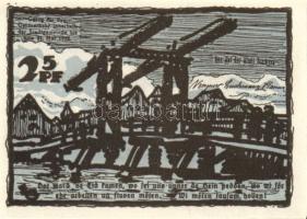 Német Birodalom / Weimari Köztársaság / Schwaan 1922. 10Pf + 25Pf + 50Pf 3 klf db, teljes sor T:I