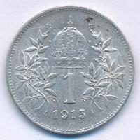 Ausztria 1915. 1K Ag "Ferenc József" T:XF 
Austria 1915. 1 Corona Ag "Franz Joseph&q...