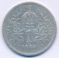 Ausztria 1904. 1K Ag "Ferenc József" T:VF,F 
Austria 1904. 1 Corona Ag "Franz Joseph...