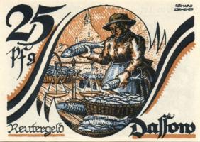 Német Birodalom / Weimari Köztársaság / Dassow 1922. 10Pf + 25Pf + 50Pf 3 klf db, teljes sor T:I