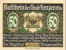Német Birodalom / Weimari Köztársaság / Lenzen DN 50Pf (3x) + 75Pf (3x) 6 klf db, teljes sor T:I