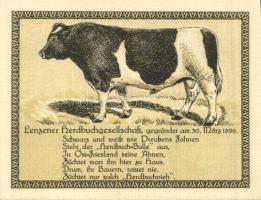 Német Birodalom / Weimari Köztársaság / Lenzen DN 50Pf (3x) + 75Pf (3x) 6 klf db, teljes sor T:I