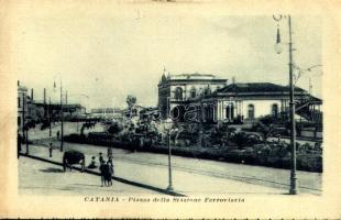 Catania, Piazza della Stazione Ferroviaria / square, railway station (fl)