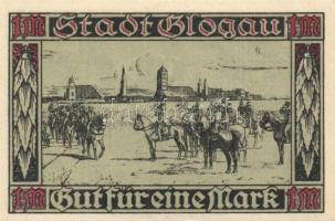 Német Birodalom / Weimari Köztársaság / Glogau 1920. 10Pf + 25Pf + 50Pf + 75Pf + 1M 5 klf db, teljes...