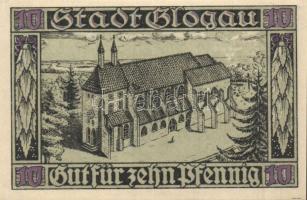 Német Birodalom / Weimari Köztársaság / Glogau 1920. 10Pf + 25Pf + 50Pf + 75Pf + 1M 5 klf db, teljes...