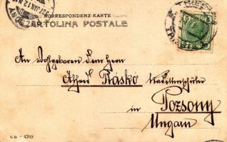 1907 Trieste, Trieszt; Lanterna / lighthouse (EK)